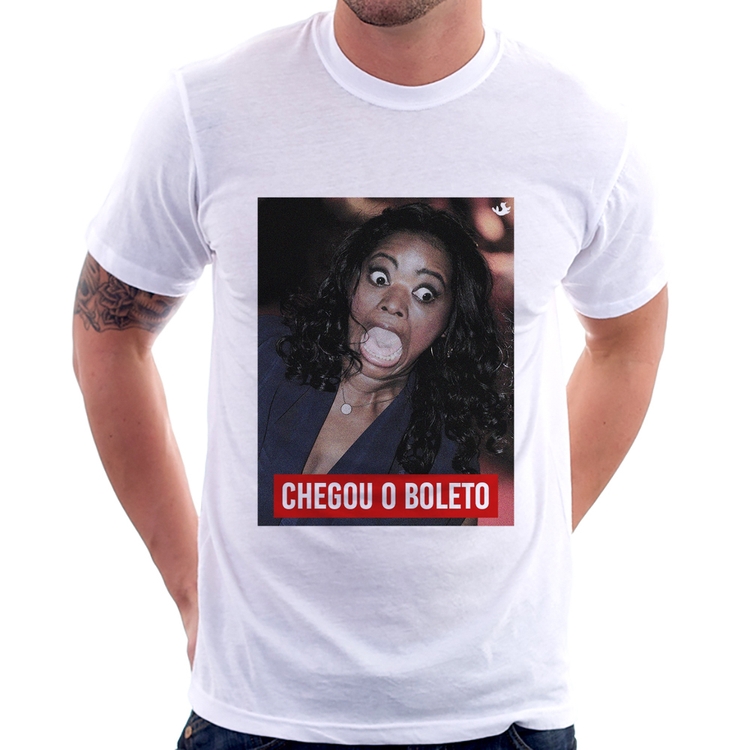 Camiseta Chegou o boleto