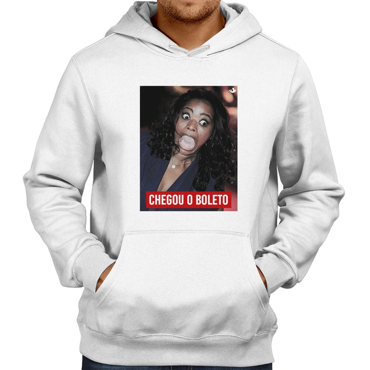 Moletom Chegou o boleto - Branco