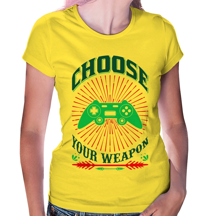 Baby Look Choose Your Weapon - Amarela