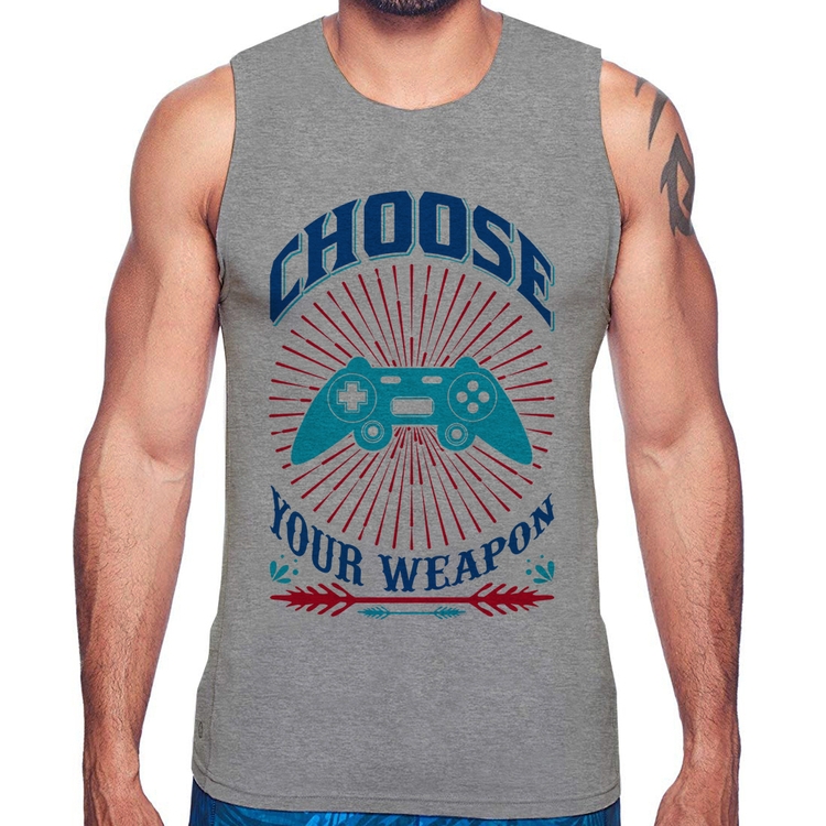 Regata Choose Your Weapon - Cinza