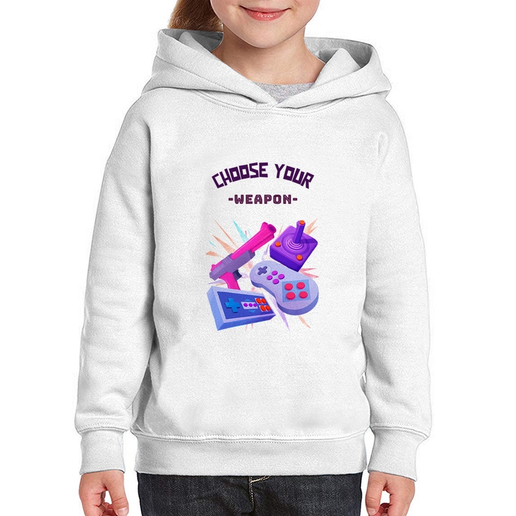 Moletom Infantil Choose your weapon