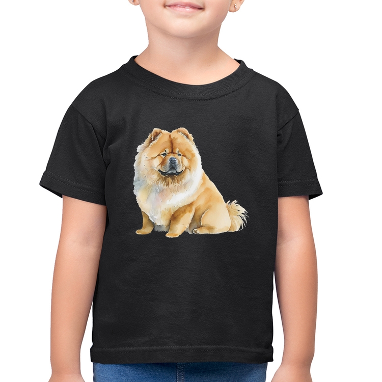 Camiseta Algodão Infantil Chow-chow