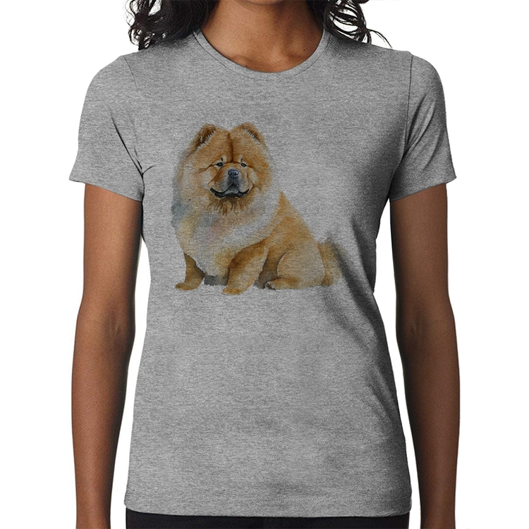 Baby Look Chow-chow - Cinza