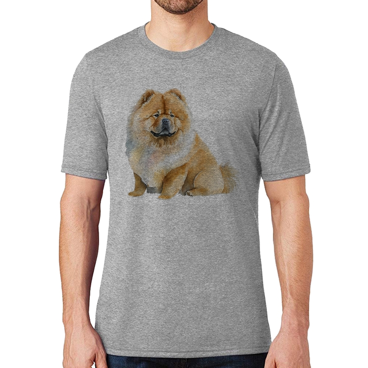 Camiseta Chow-chow - Cinza