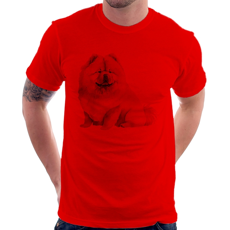 Camiseta Chow-chow - Vermelha