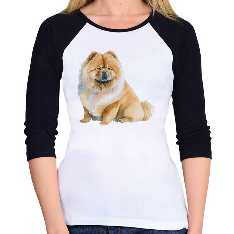 Baby Look Raglan Chow-chow Manga 3/4