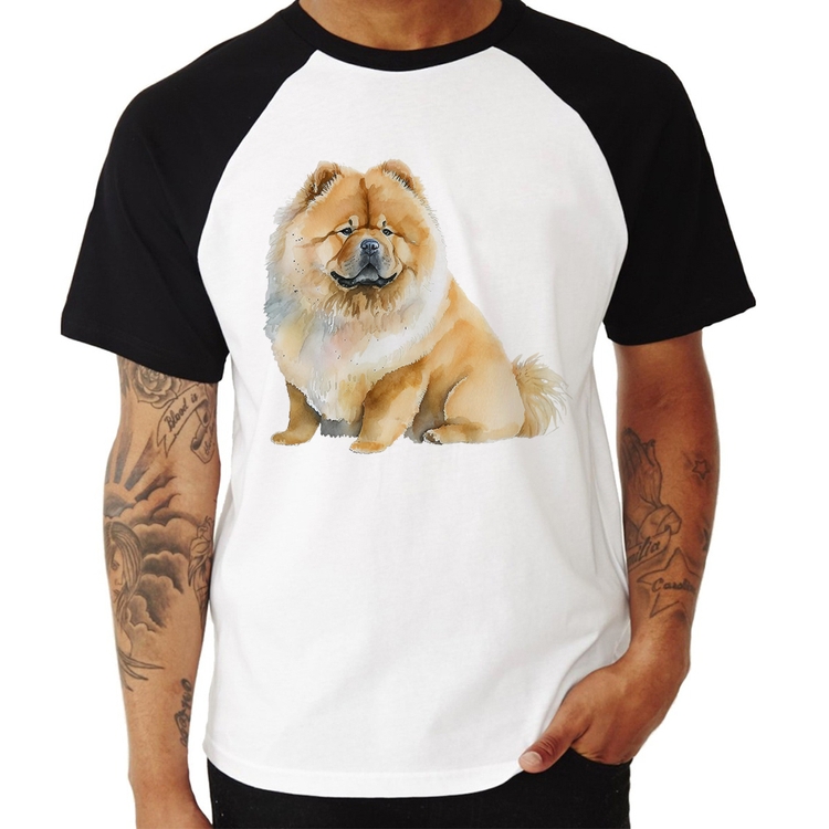 Camiseta Raglan Chow-chow