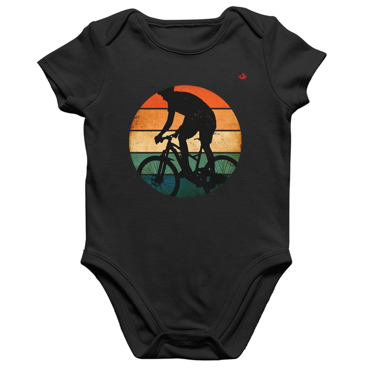 Body Bebê Algodão Ciclismo Vintage Sunset