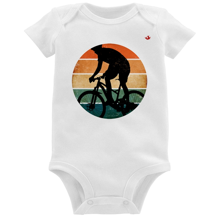 Body Bebê Ciclismo Vintage Sunset