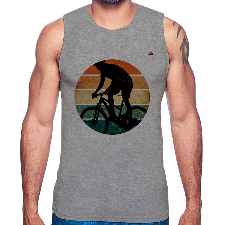 Regata Ciclismo Vintage Sunset - Cinza