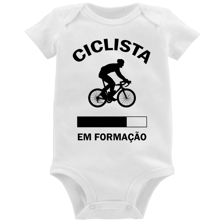 Body Bebê Ciclista em formação