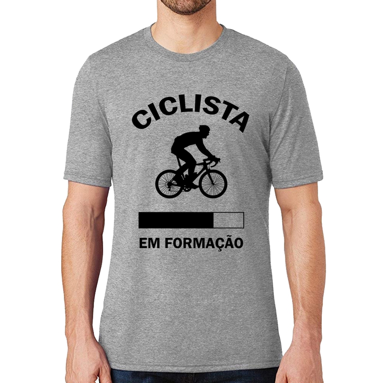 Camiseta Ciclista em formação - Cinza