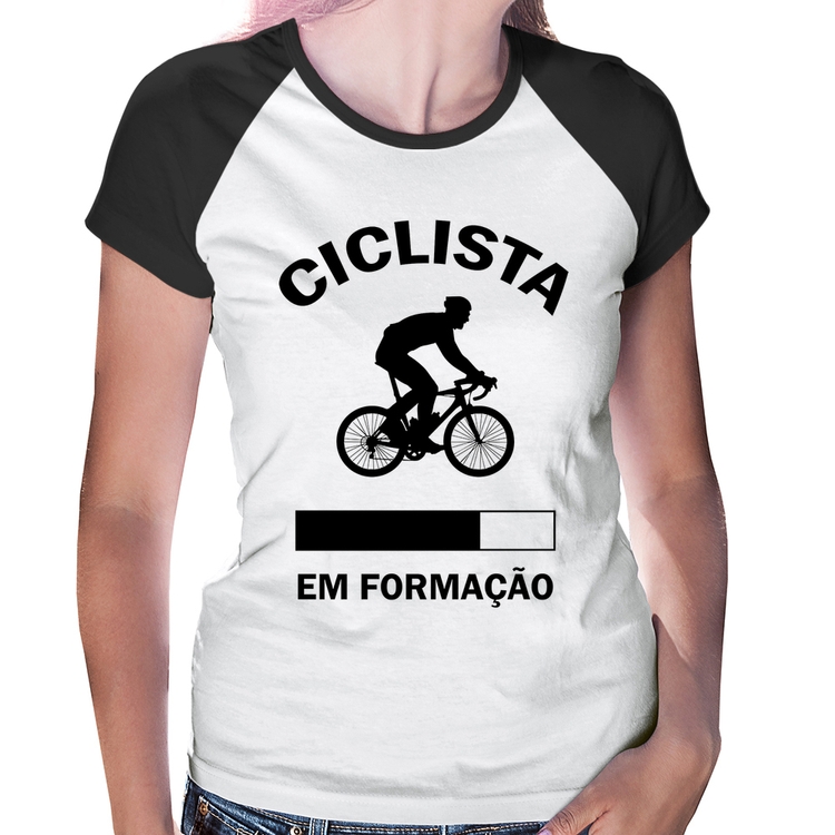 Baby Look Raglan Ciclista em formação