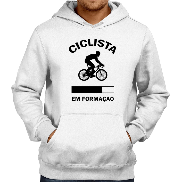 Moletom Ciclista em formação - Branco