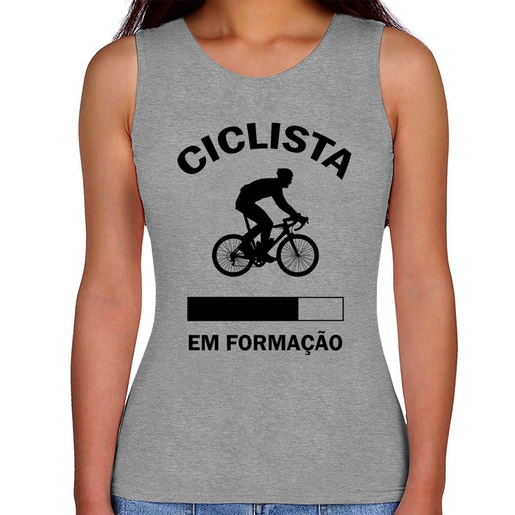 Regata Feminina Ciclista em formação - Cinza