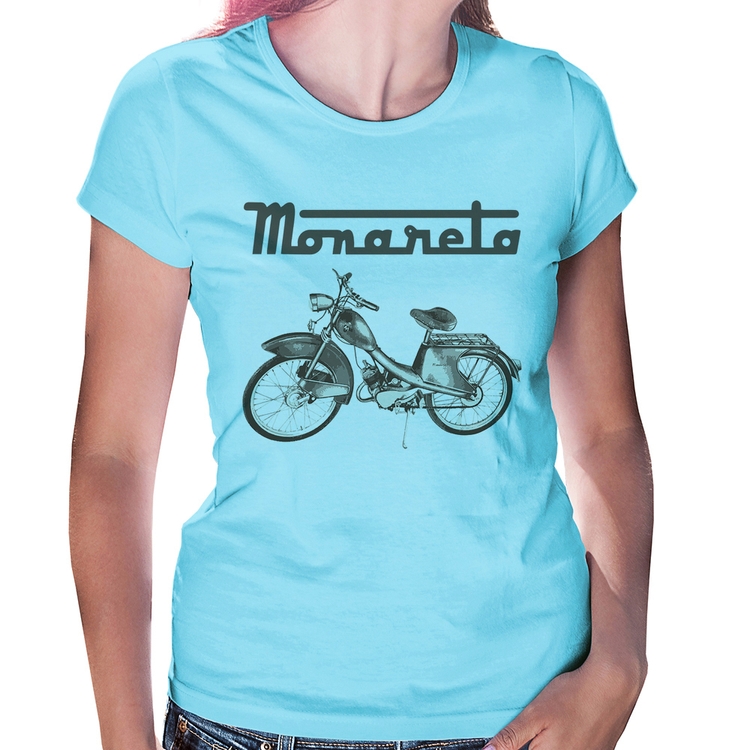 Baby Look Ciclomotor Monareta - Azul Bebê