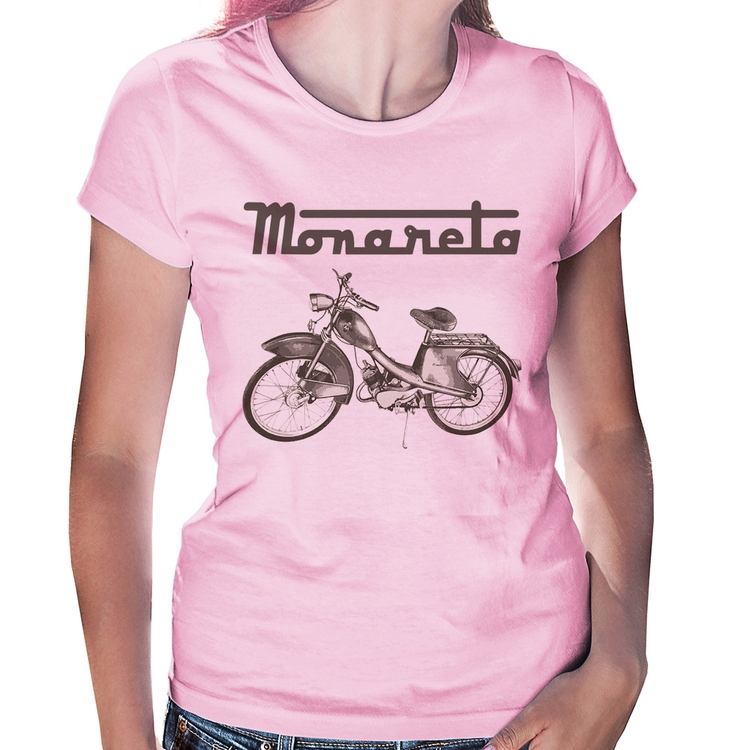 Baby Look Ciclomotor Monareta - Rosa Bebê