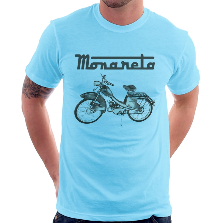 Camiseta Ciclomotor Monareta - Azul Bebê