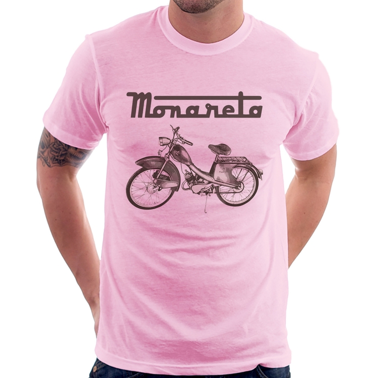 Camiseta Ciclomotor Monareta - Rosa Bebê