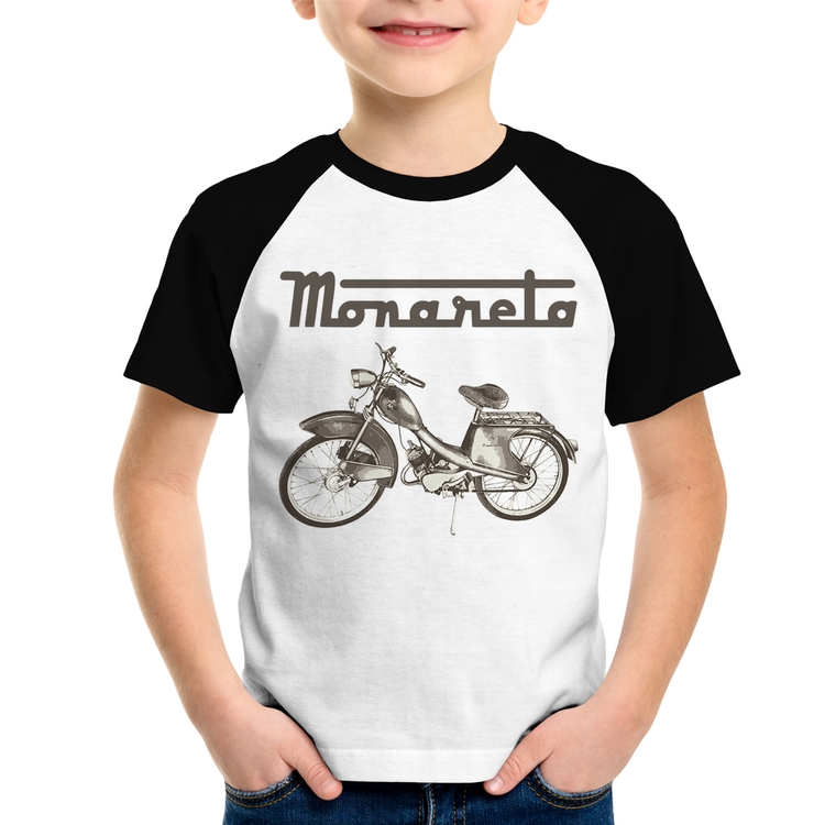 Camiseta Raglan Infantil Ciclomotor Monareta