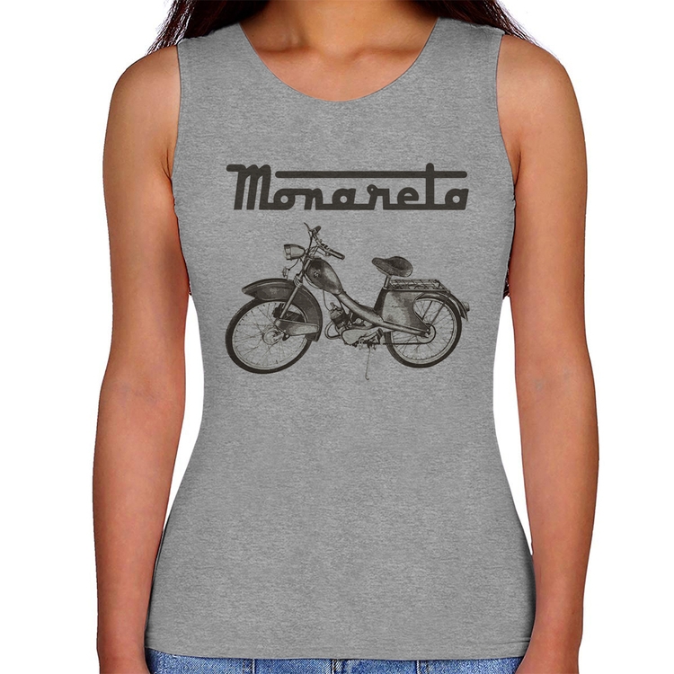 Regata Feminina Ciclomotor Monareta - Cinza