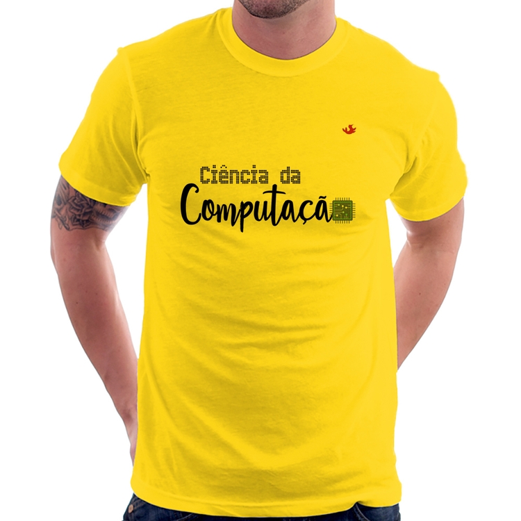 Camiseta Ciência da Computação - Amarela