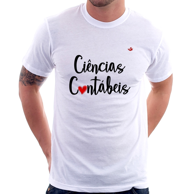 Camiseta Ciências Contábeis por amor