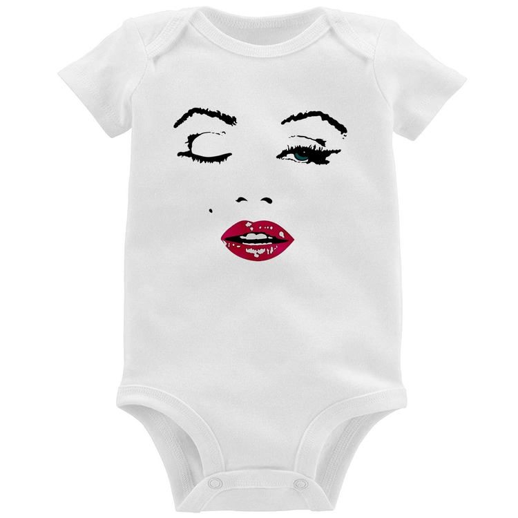 Body Bebê Cílios Boca Olhos Piscando