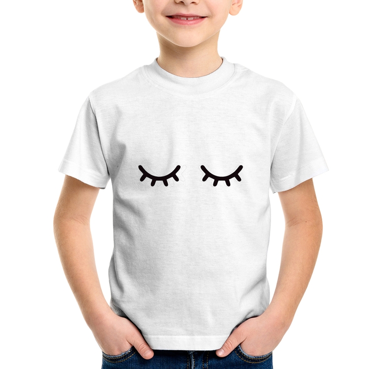 Camiseta Infantil Cílios
