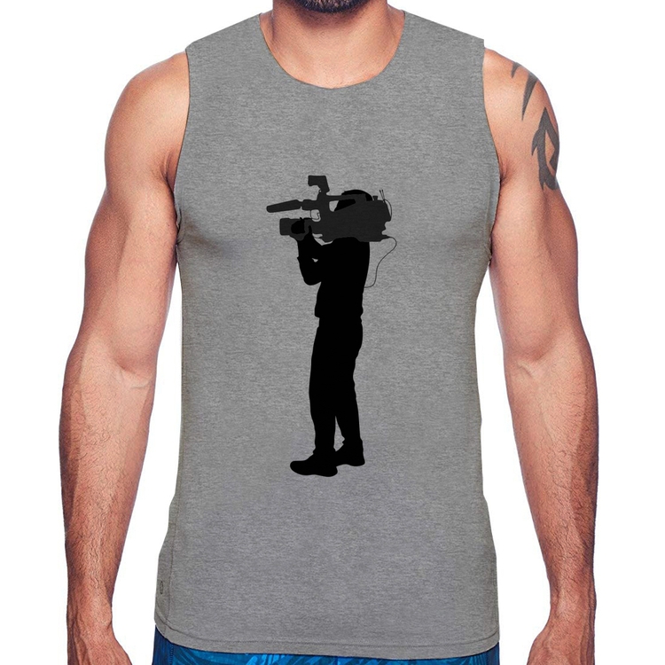 Regata Cameraman - Cinza