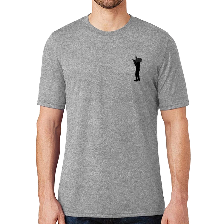Camiseta Cinegrafista Cameraman - Cinza