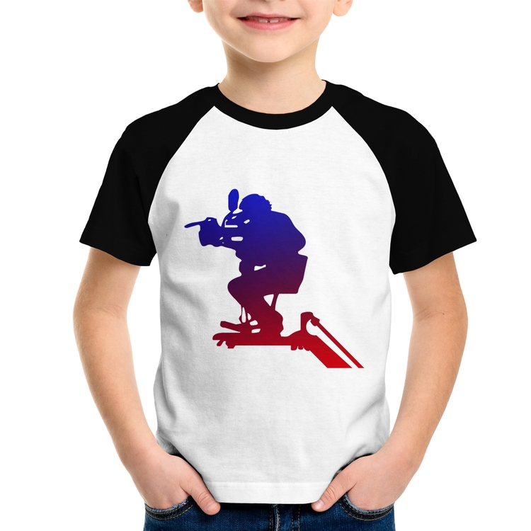 Camiseta Raglan Infantil Cinegrafista