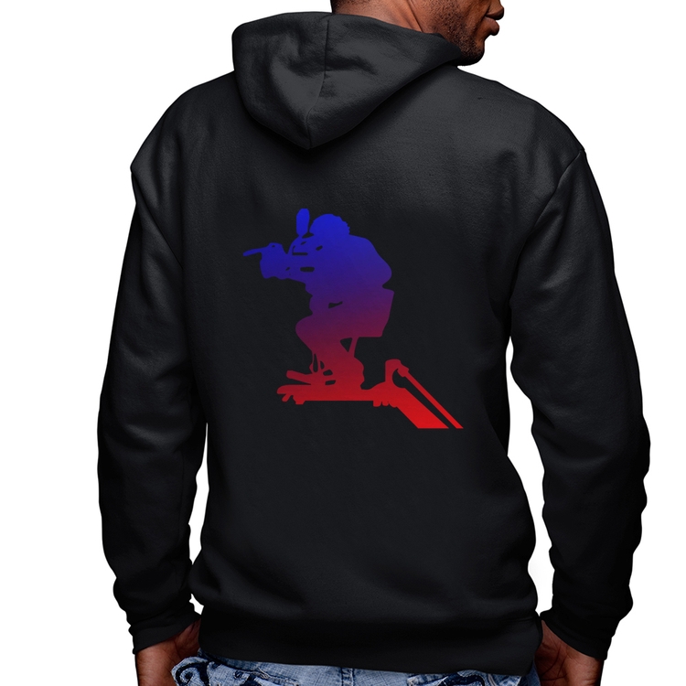 Blusa Moletom Cinegrafista Masculina com Capuz e Zíper