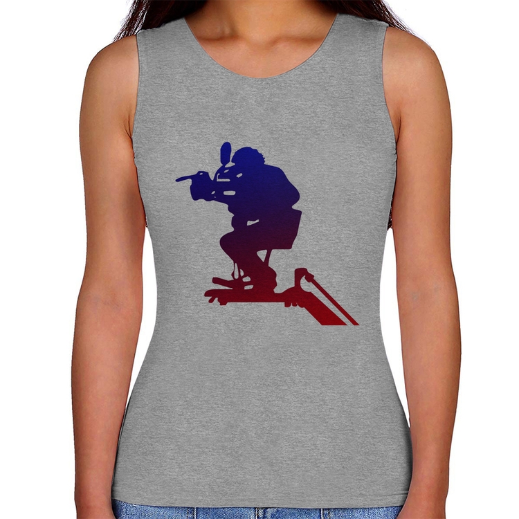 Regata Feminina Cinegrafista - Cinza