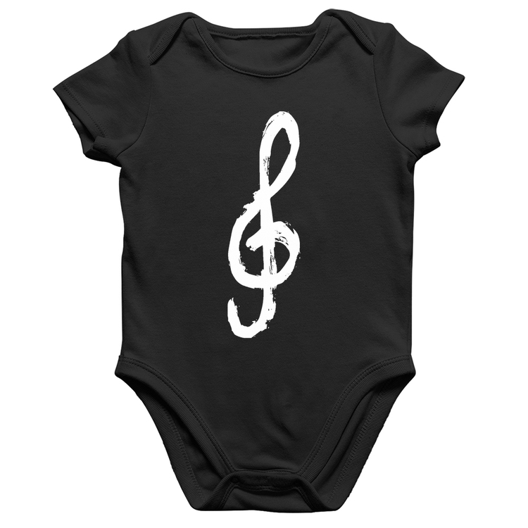 Body Bebê Algodão Clave De Sol Arte