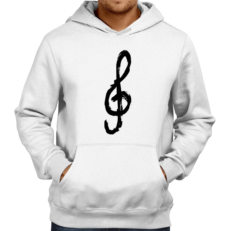 Moletom Clave De Sol Arte - Branco