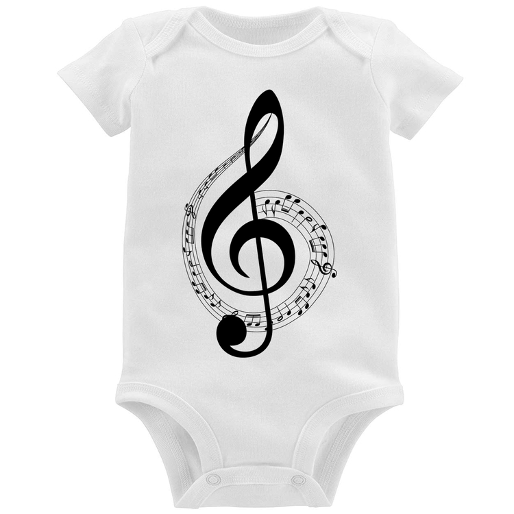 Body Bebê Clave de Sol