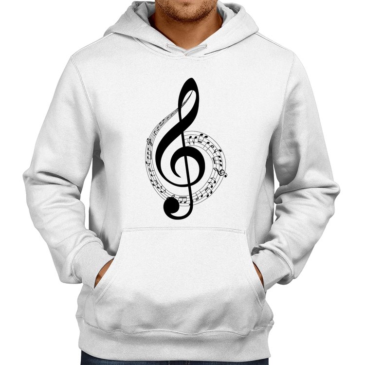 Moletom Clave de Sol - Branco