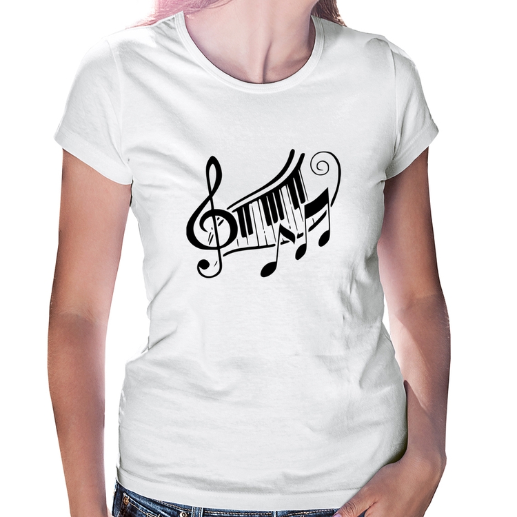 Baby Look Clave De Sol Teclas