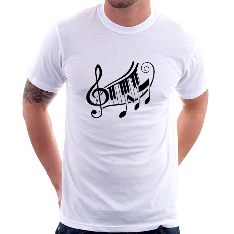Camiseta Clave De Sol Teclas