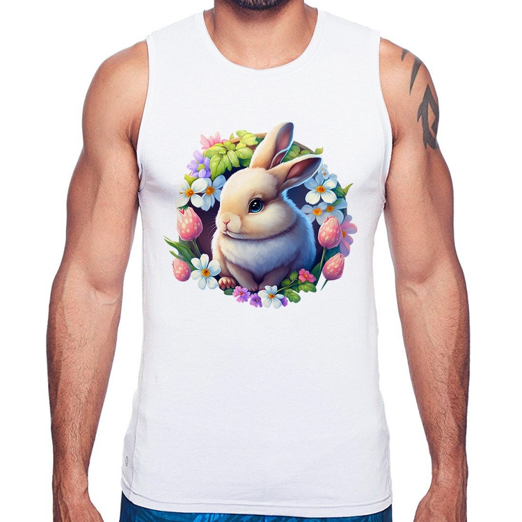 Regata Coelhinho e flores