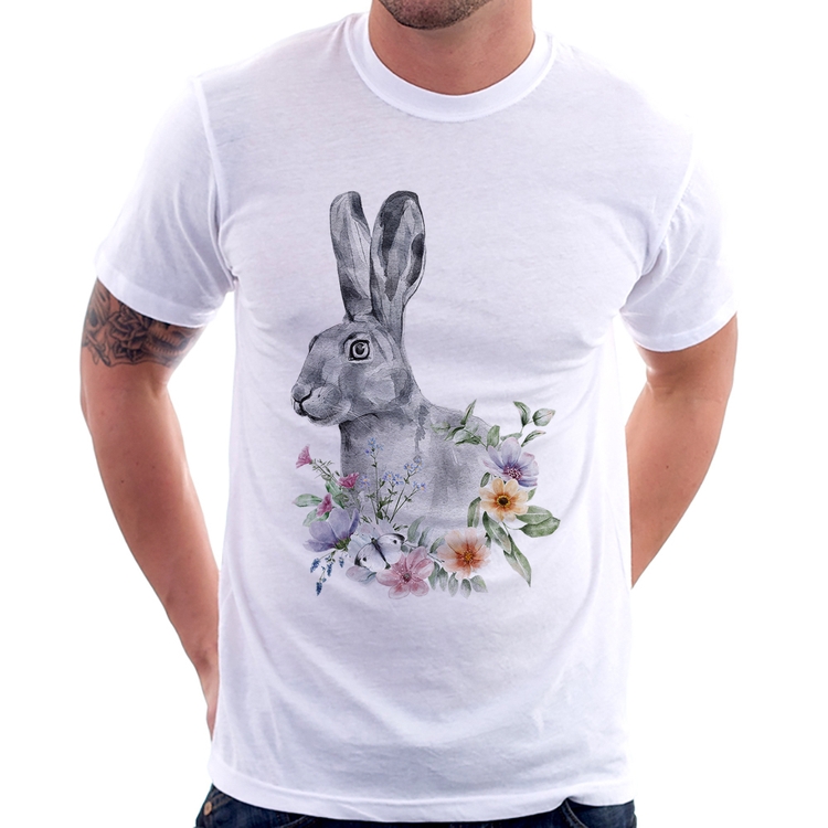 Camiseta Coelho Flores