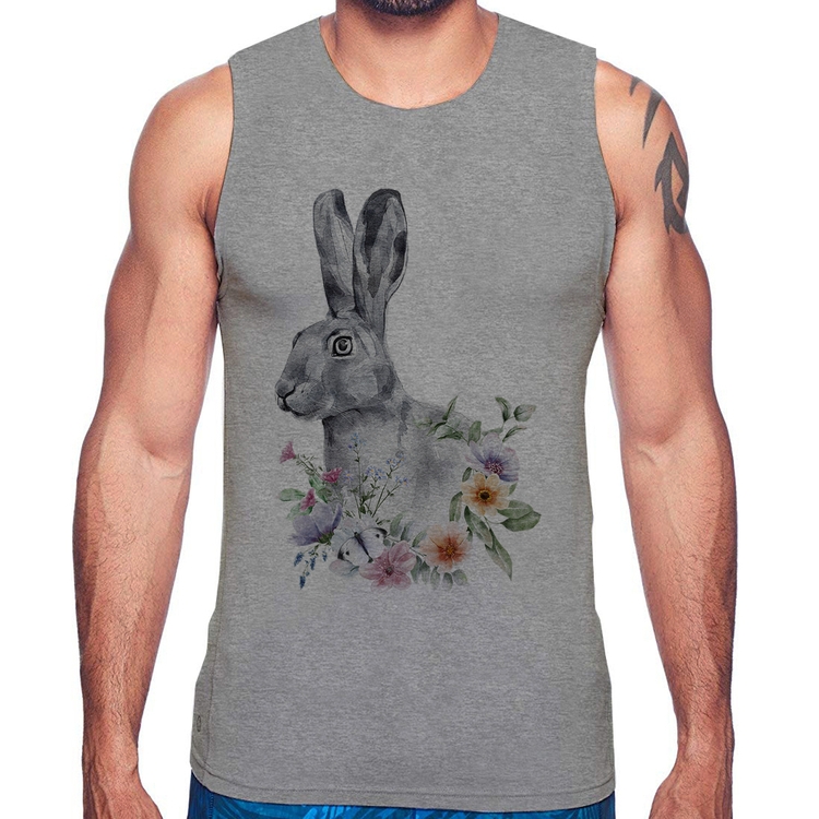 Regata Coelho Flores - Cinza