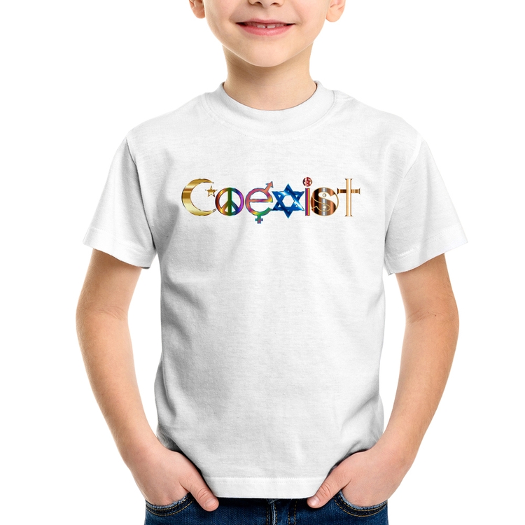 Camiseta Infantil Coexistência Pacífica