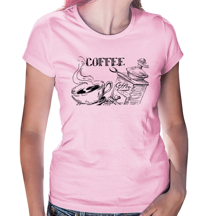 Baby Look Coffee - Rosa Bebê