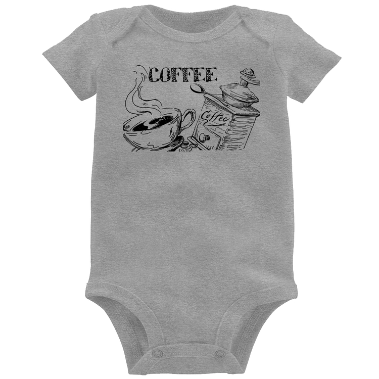 Body Bebê Coffee - Cinza