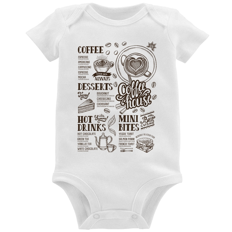 Body Bebê Coffee House Vintage