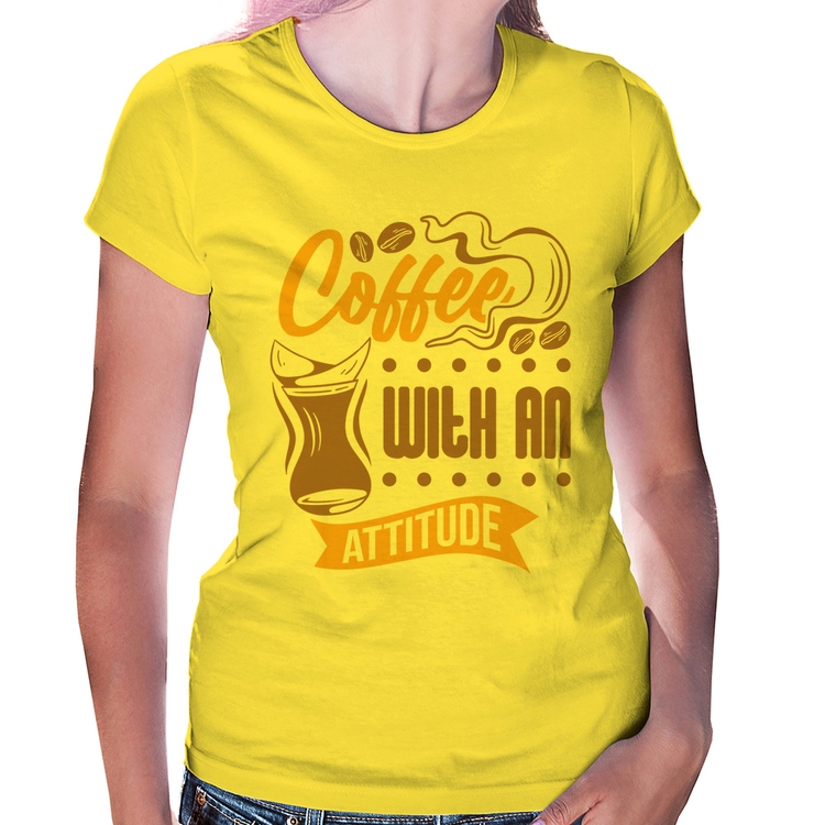 Baby Look Coffee With An Attitude - Amarela
