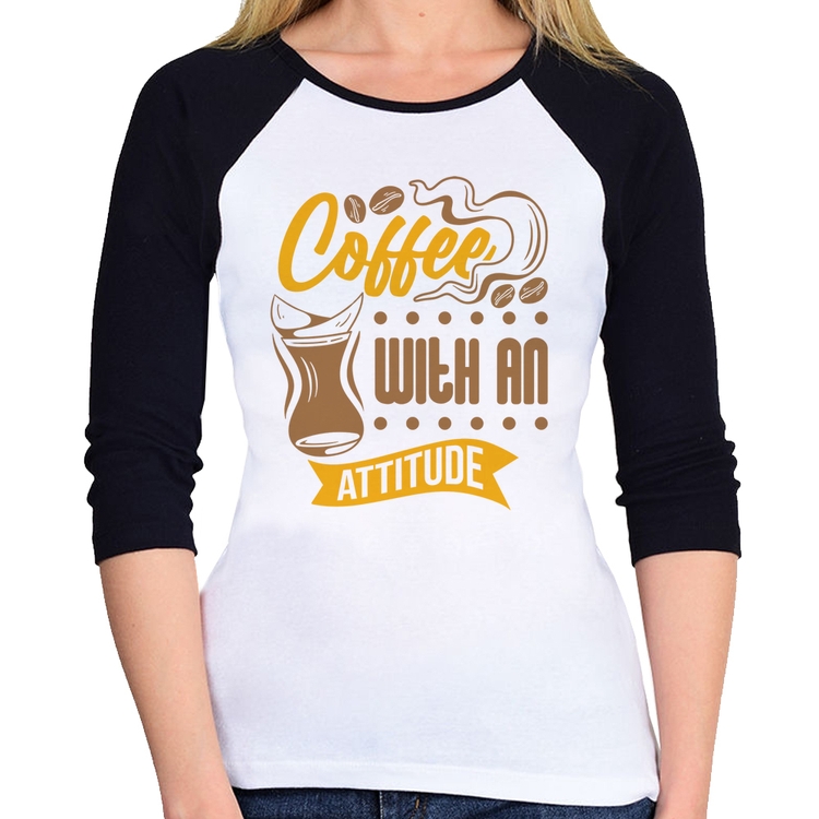 Baby Look Raglan Coffee With An Attitude Manga 3/4