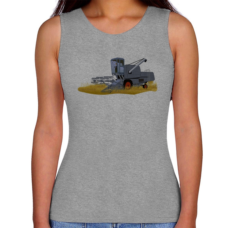 Regata Feminina Colheitadeira - Cinza